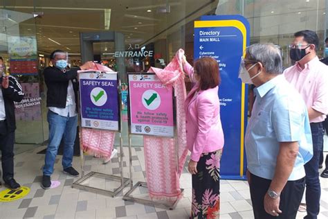 Pasay puts up booths to promote safety seal certification.
